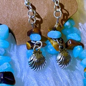 Amazonite & Tiger Eye Jewelry Set